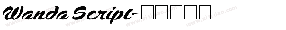 Wanda Script字体转换